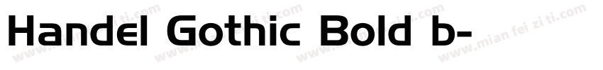 Handel Gothic Bold b字体转换